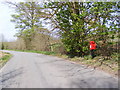 TM2957 : Wickham Market Road & Easton Road Postbox by Geographer