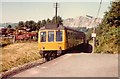 Train Leaving Minffordd BR Station 1981