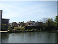 View of Graham Street from the canal towpath