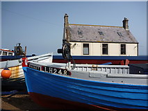 NT9167 : Coastal Berwickshire : Blue Magnet at St Abbs Harbour by Richard West