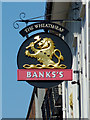 The Wheatsheaf pub sign in Tower Street, Wolverhampton