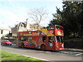 Open topped bus in Parks Road