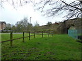 Looking from Peacock Way towards a railway tunnel