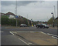 Mini-roundabout on A40, Wycombe Marsh