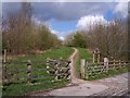 Entrance to permissive path  on Mill Lane