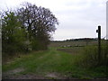 Footpath to the B1119 Saxmundham Road