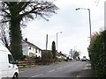 Ballynahinch Road at the eastern outskirts of Hillsborough