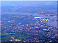 Grays and Tilbury Docks from the air