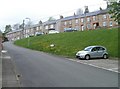 Abersychan : Manor Road houses viewed from Lewis Street