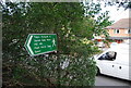 Footpath signpost, B552, Barnet Gate