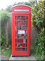 ST5048 : Converted Telephone Kiosk, Westbury-sub-Mendip (2) by David Hillas