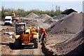 Relaying the track in Appleford Sidings