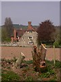 View north from the churchyard at Coates