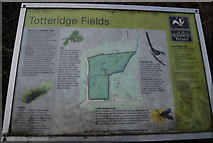 TQ2294 : Totteridge Fields, information board by N Chadwick