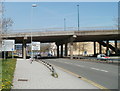 Newport : Usk Way passes under George Street Bridge