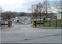 ST1095 : Entrance to Morgan Sindall site near Nelson by Jaggery