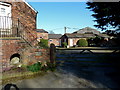 Owen House farmyard from Wood Lane, Mobberley