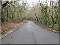 Minor road between The Black Cock Inn and Caerphilly