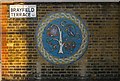 Circular mosaic, Brayfield Terrace, Barnsbury