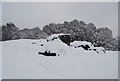 TQ5739 : Wellington Rocks under snow by N Chadwick