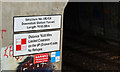 Tunnel sign, Downshire station