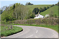 Morebath: road at Chiltern