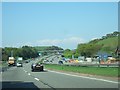 A38 passing Kennford and construction work