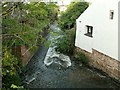 Washford River downstream from Mill Street footbridge