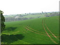 Tracks in field by Pixford Farm