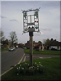 TQ6557 : Offham village sign by Marathon