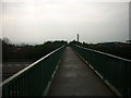 NZ2855 : A footbridge over the A1M by Ian S