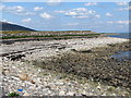 Stone and shingle beach at the head of Arthur