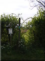 TM2966 : Footpath to Dennington Village Hall & A1120 The Street by Geographer