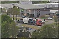 A wind turbine nacelle on its way to Fullabrook Wind Farm