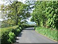 Road skirting south-west corner of Shobrooke Park