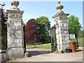 South Lodge gates to Shobrooke Park