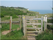 TR3746 : Kissing Gate on Saxon Shore Way near Hope Point by David Anstiss