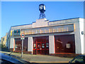 Vacant showroom with Art Deco clock, Macclesfield