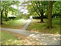 Ramp to car park, Belle Vue Park, Newport