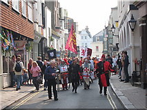 TQ8209 : Mediaeval Day procession through High Street by Oast House Archive