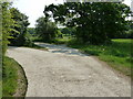 TQ2518 : Footpath junction at Cobbs Barn by Dave Spicer