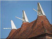 TQ8125 : Roof & Cowls of Great Dixter Oast by Oast House Archive
