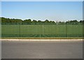 Fence and playing fields