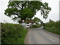 Glanvilles Wootton, village entrance sign