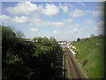 Railway cutting seen from St Vincents Road bridge