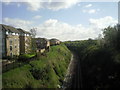 Railway cutting seen from St Vincents Road