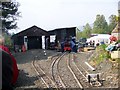 The railway sheds at Comrie Railroad