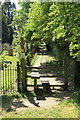 Footpath from village green, Cavendish