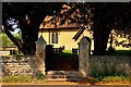 Church gates in Drayton St Leonard