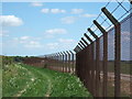 Perimeter fence, Sculthorpe Airfield, Norfolk